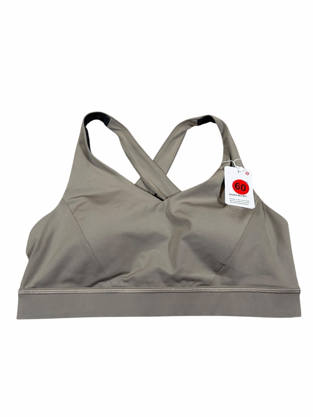 NWT Lululemon Envital Bra *Medium Support B/C Cup (Warm Ash Grey) Size 10